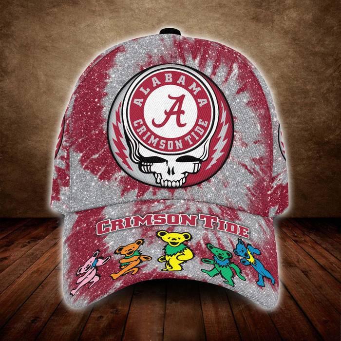 Alabama Crimson Tide x Grateful Dead 3D Classic Baseball Cap CNI1031