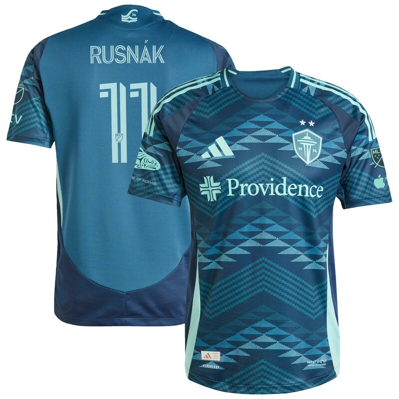 Albert Rusnak Seattle Sounders FC 2025 The Salish Sea Kit Player Jersey - Blue