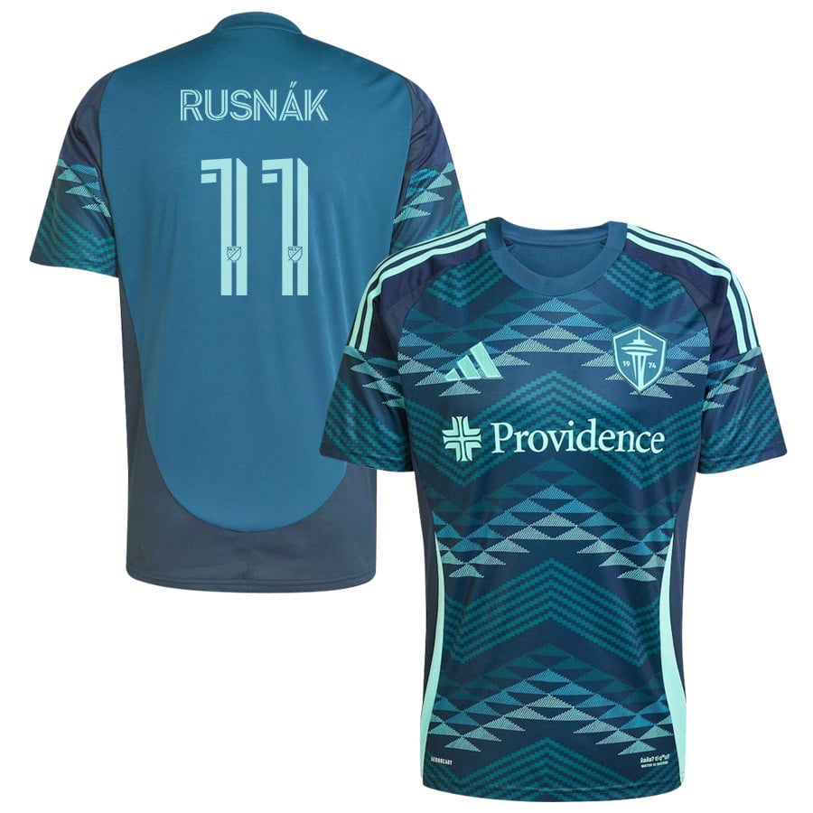 Albert Rusnk 11 Seattle Sounders FC 2025 The Salish Sea Kit Men Jersey - Blue