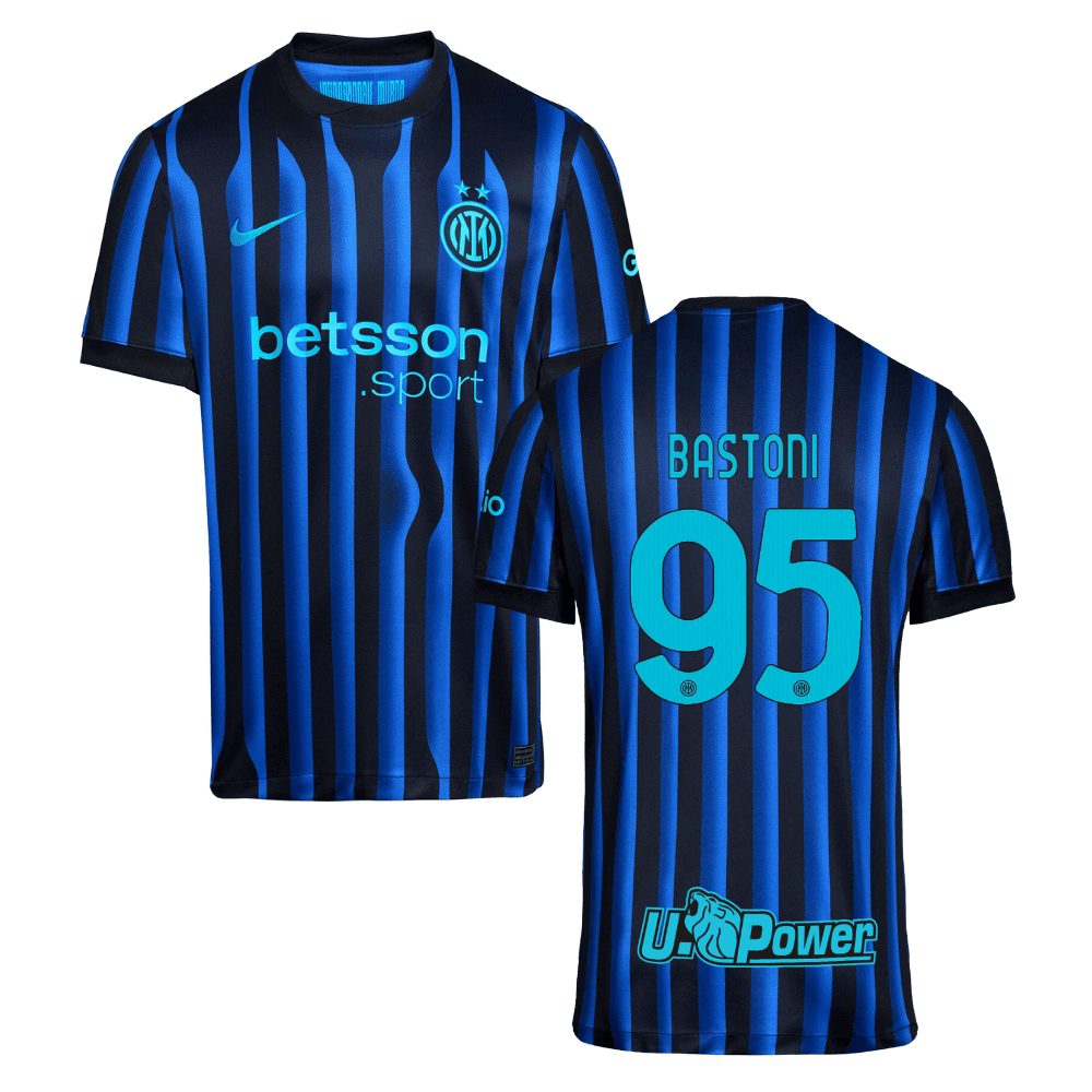 Alessandro Bastoni 95 Inter Milan 2025/26 Home Men Jersey - Blue