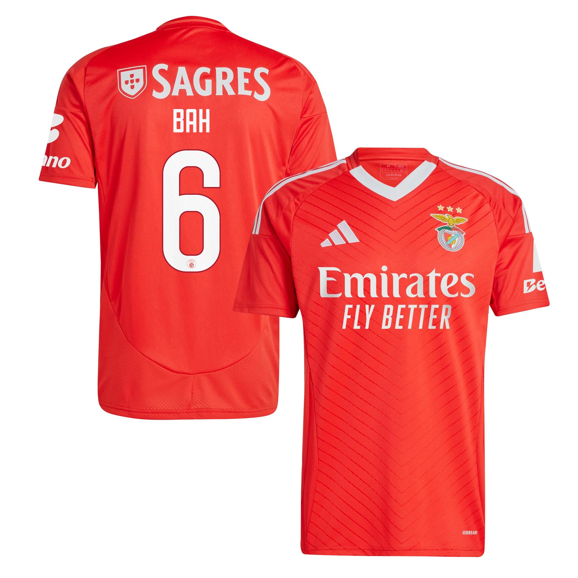 Alexander Bah 6 S.L. Benfica 2024/25 Home Men Jersey - Red