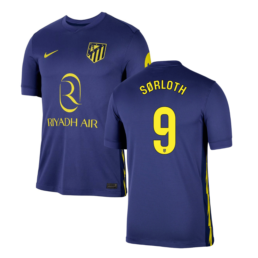 Alexander SÃ¸rloth 9 Atletico de Madrid 2025-26 Away Match Jersey - Navy