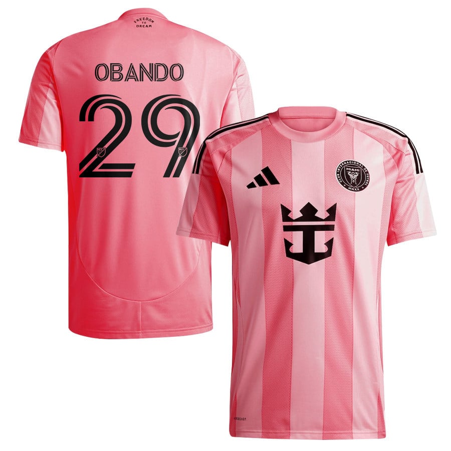 Allen Obando 29 Inter Miami CF 2025 Euforia Men Jersey - Light Pink