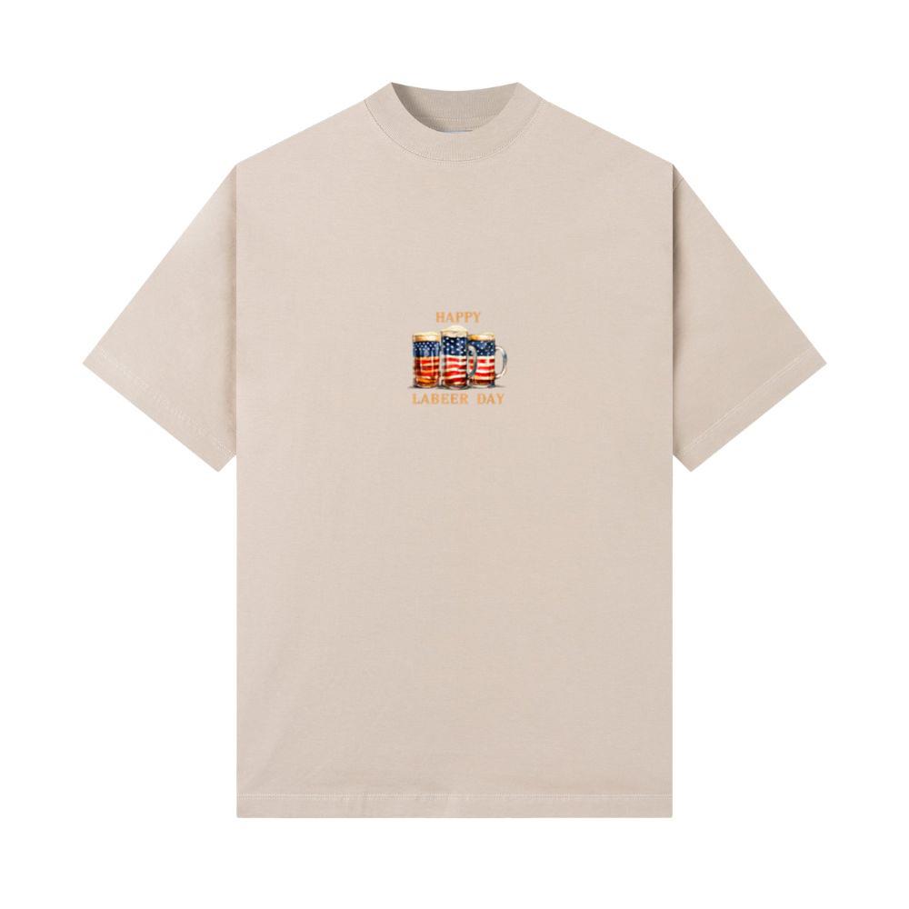 American Flag Beer Happy Labeer Day Funny Labor Day 3