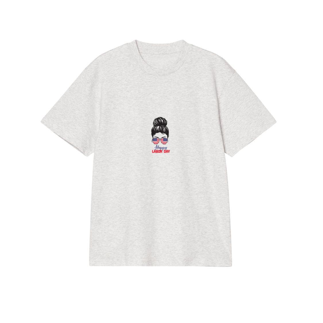 American Happy Labor day Messy Bun Hair 2