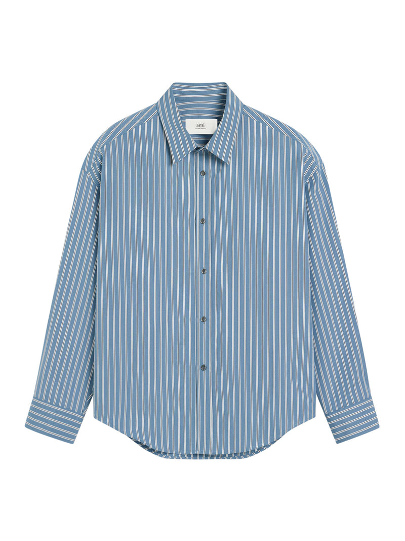 Ami Paris STRIPED COTTON SHIRT