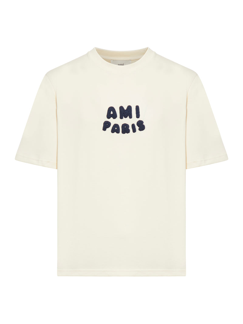 Ami Paris T-SHIRT WITH CONTRASTING LOGO