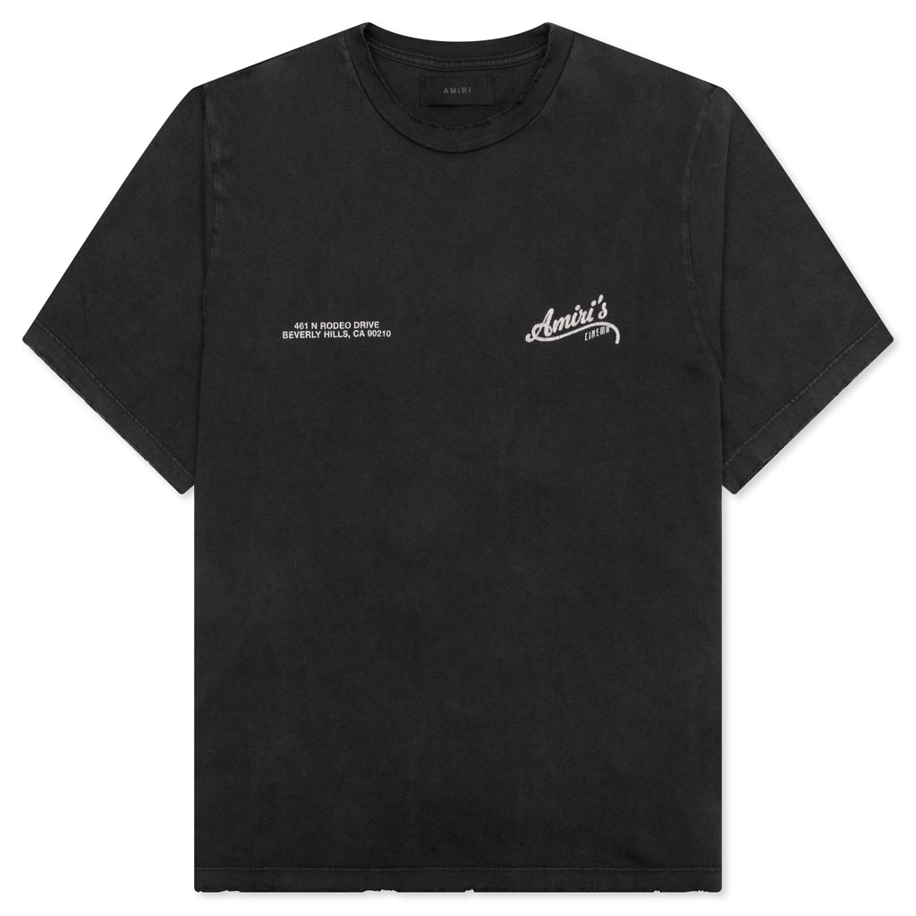 Amiri Cinemas Vintage Tee - Black