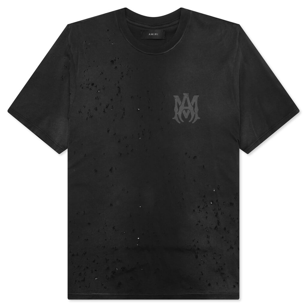Amiri Core Logo Shotgun Tee - Faded Black
