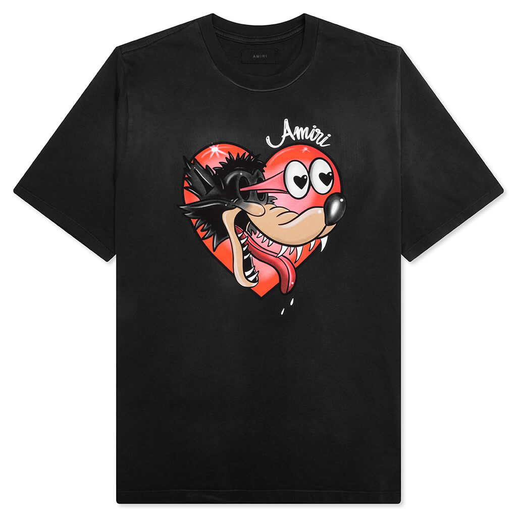 Amiri Hopeless Romantic Oversized Tee - Black