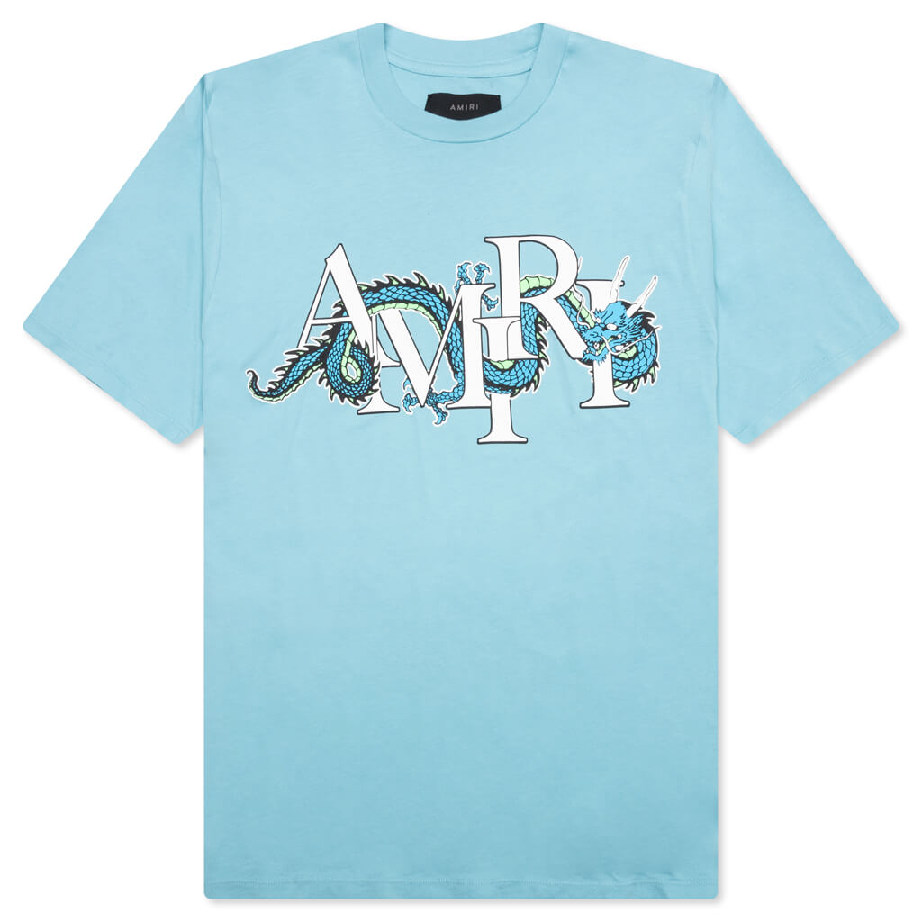 Amiri LNY Dragon Tee - Air Blue
