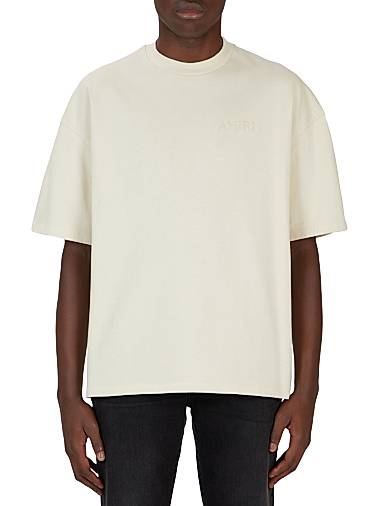Amiri Logo Oversized Crewneck T-Shirt Birch