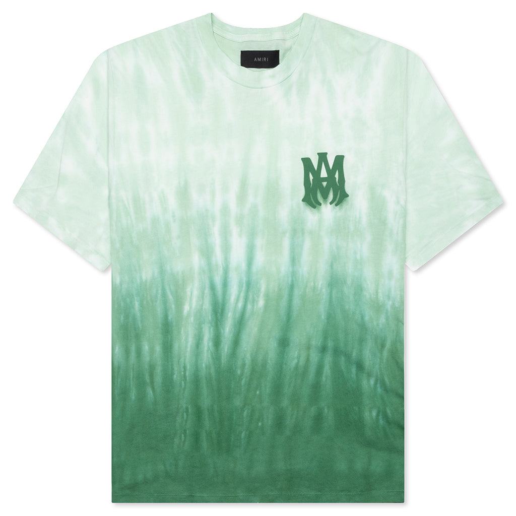Amiri MA Logo Dip Dye Tee - Mineral Green