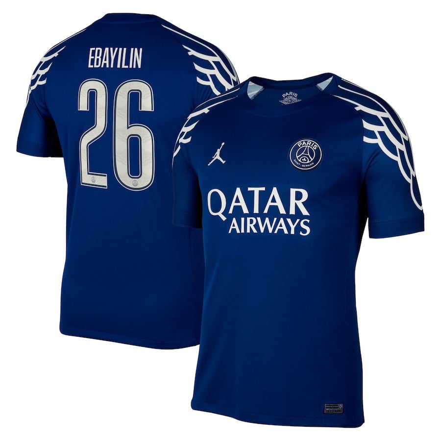 Anas Ebayilin 26 Paris Saint-Germain 2024/25 Fourth Men Jersey - Dark Blue