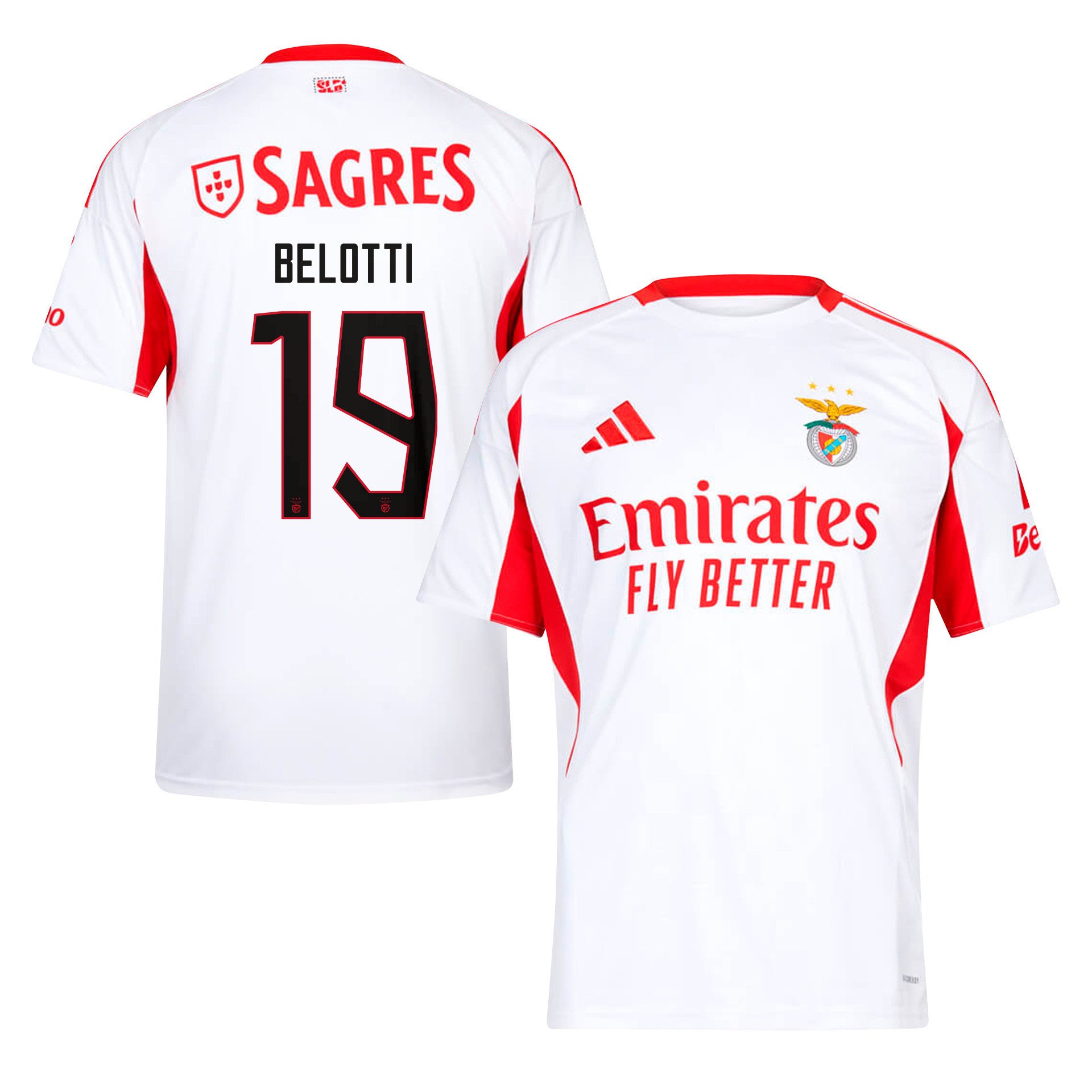 Andrea Belotti 19 SL Benfica 2025/26 Away Men Jersey - White
