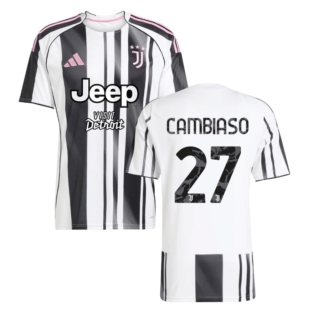 Andrea Cambiaso 27 Juventus 2025-26 Home Men Jersey - White