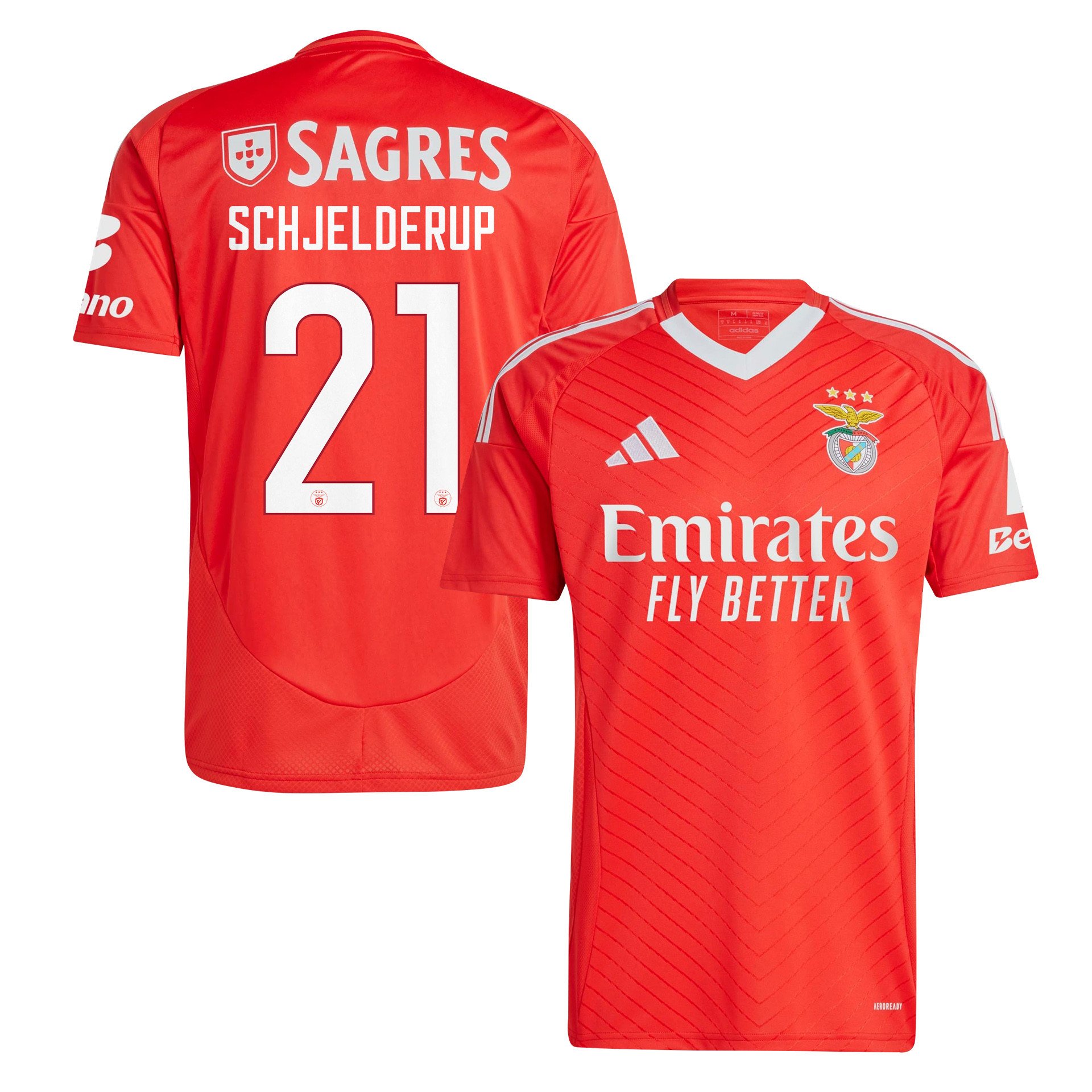 Andreas Schjelderup 21 S.L. Benfica 2024/25 Home Men Jersey - Red