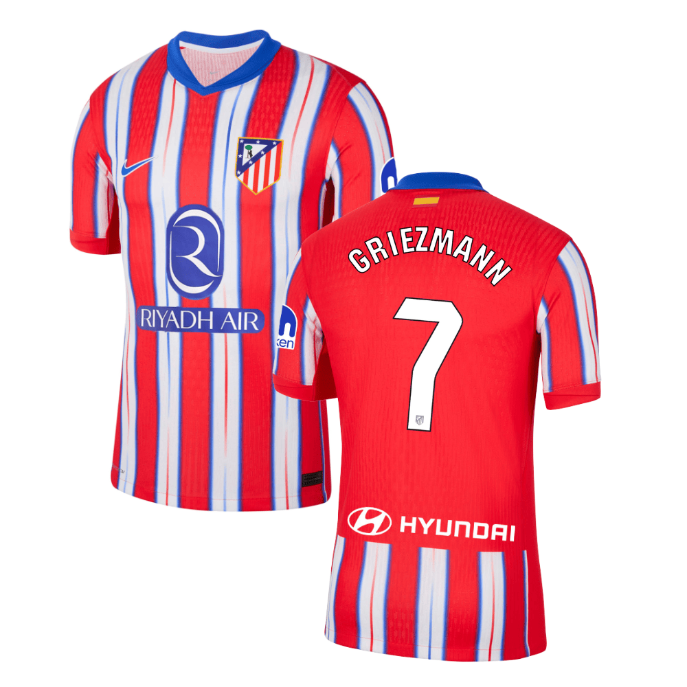 Antoine Griezmann 7 Atletico de Madrid 2024-25 Home Match Jersey - Red