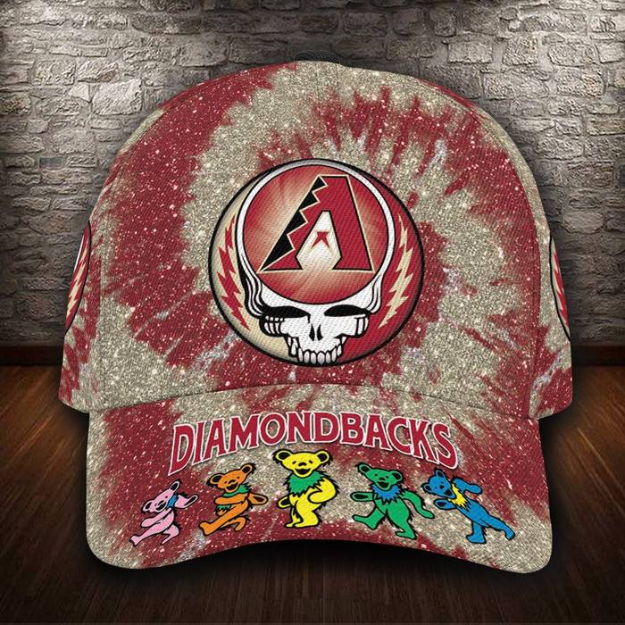 Arizona Diamondbacks x Grateful Dead 3D Classic Baseball Cap CNI1209