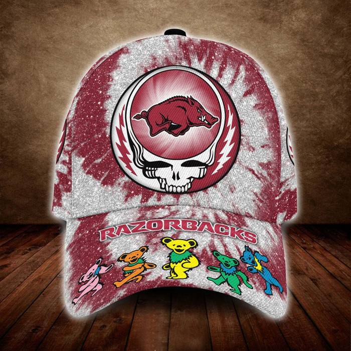 Arkansas Razorbacks x Grateful Dead 3D Classic Baseball Cap CNI1509
