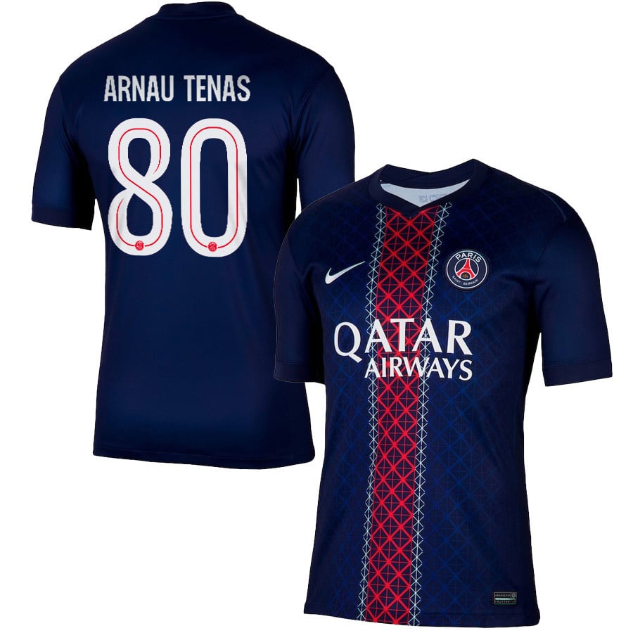 Arnau Tenas 80 Paris Saint-Germain 2025/26 Home Men Jersey - Navy