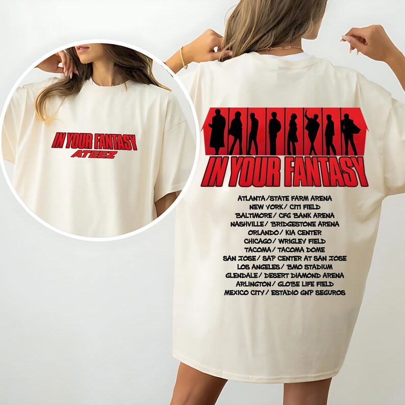 Ateez 2025 World Tour In You Fantasy Shirt, Ateez Golden Hour Part 2 Shirt