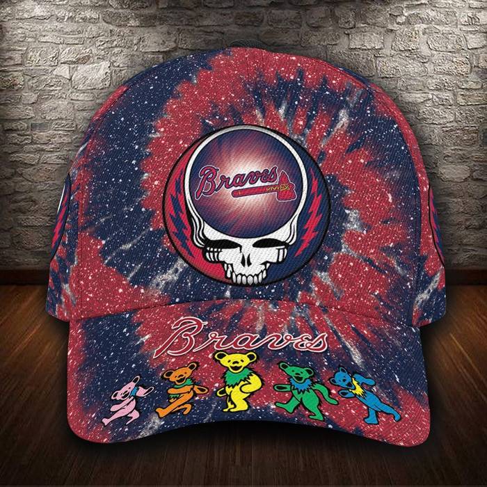 Atlanta Braves x Grateful Dead 3D Classic Baseball Cap CNI1019