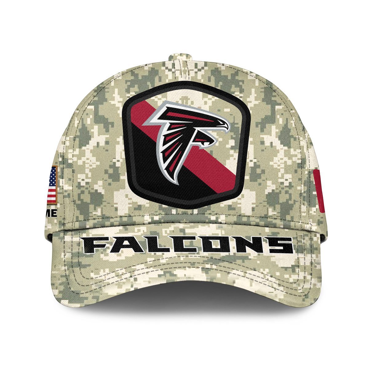 Atlanta Falcons Camo Salute To Service Personalized Classic Baseball Cap
