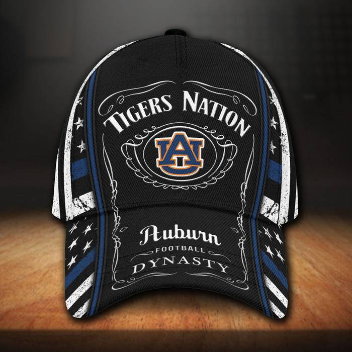 Auburn Tigers And Jack Daniel 3D BaseBall Cap CNI592