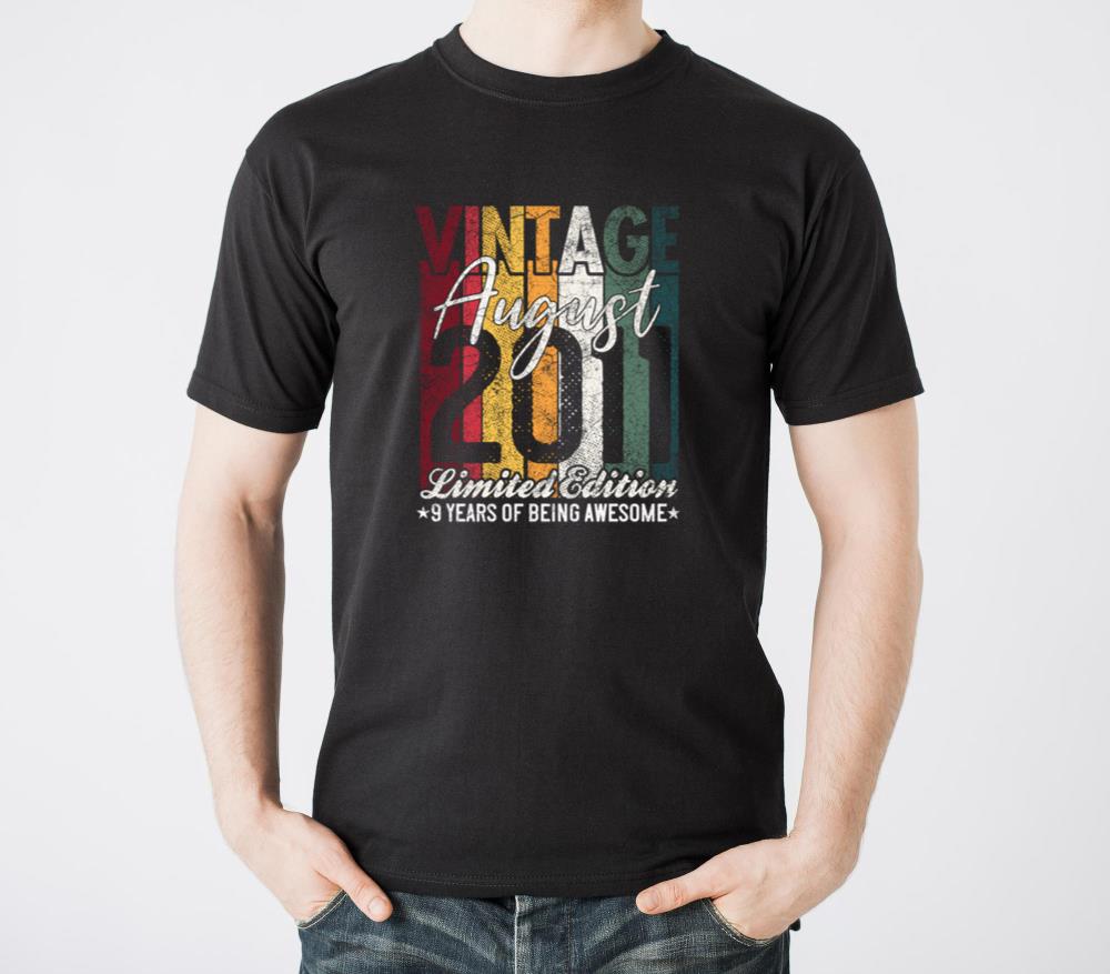 August 2011 9 Years Of Being Awesome 9th T-Shirts