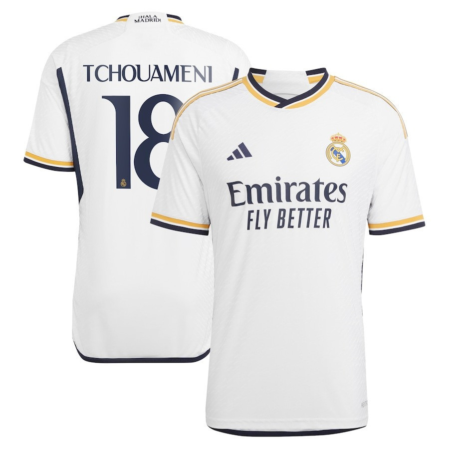 Aurelien Tchouameni 18 Real Madrid 2023-24 Home Jersey - White
