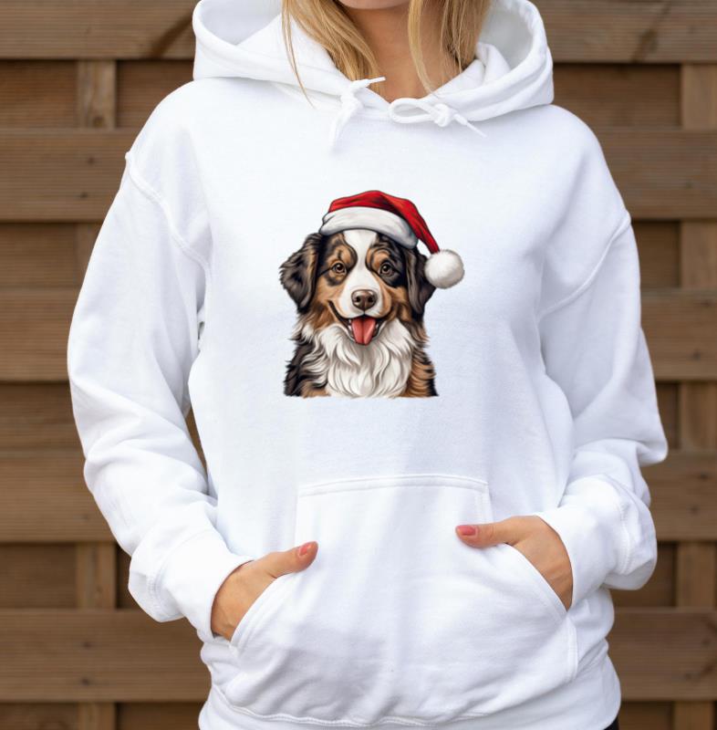 Australian Shepherd Christmas Dog - Unisex Hoodie