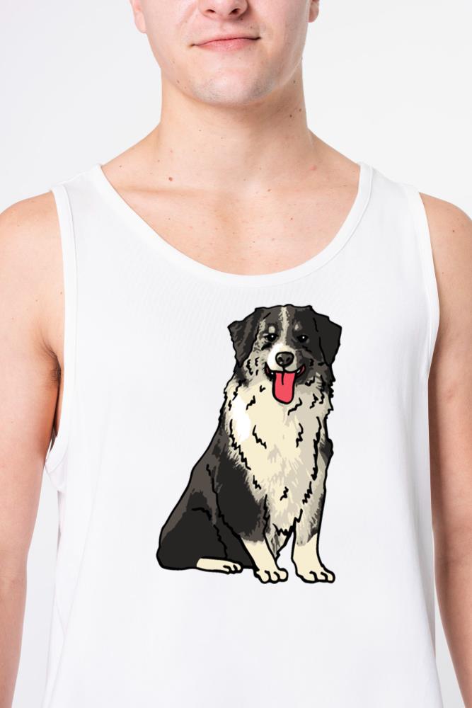 Australian Shepherd Dog_1 - Unisex Tank Top