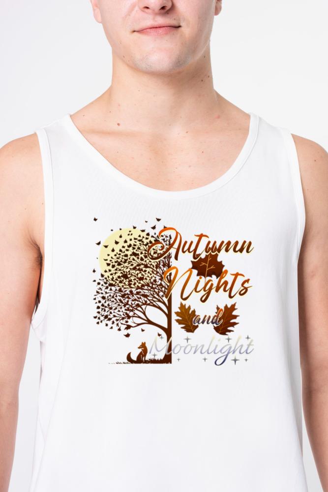 Autumn Nights and Moonlight - Unisex Tank Top