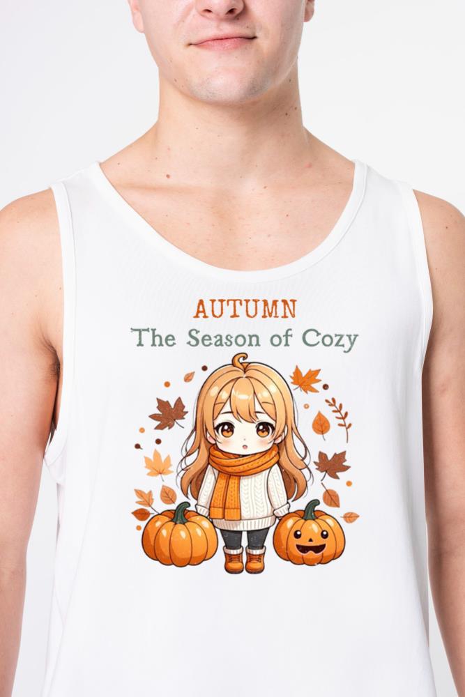 Autumn, the Season of Cozy _ Cute Anime - Unisex Tank Top