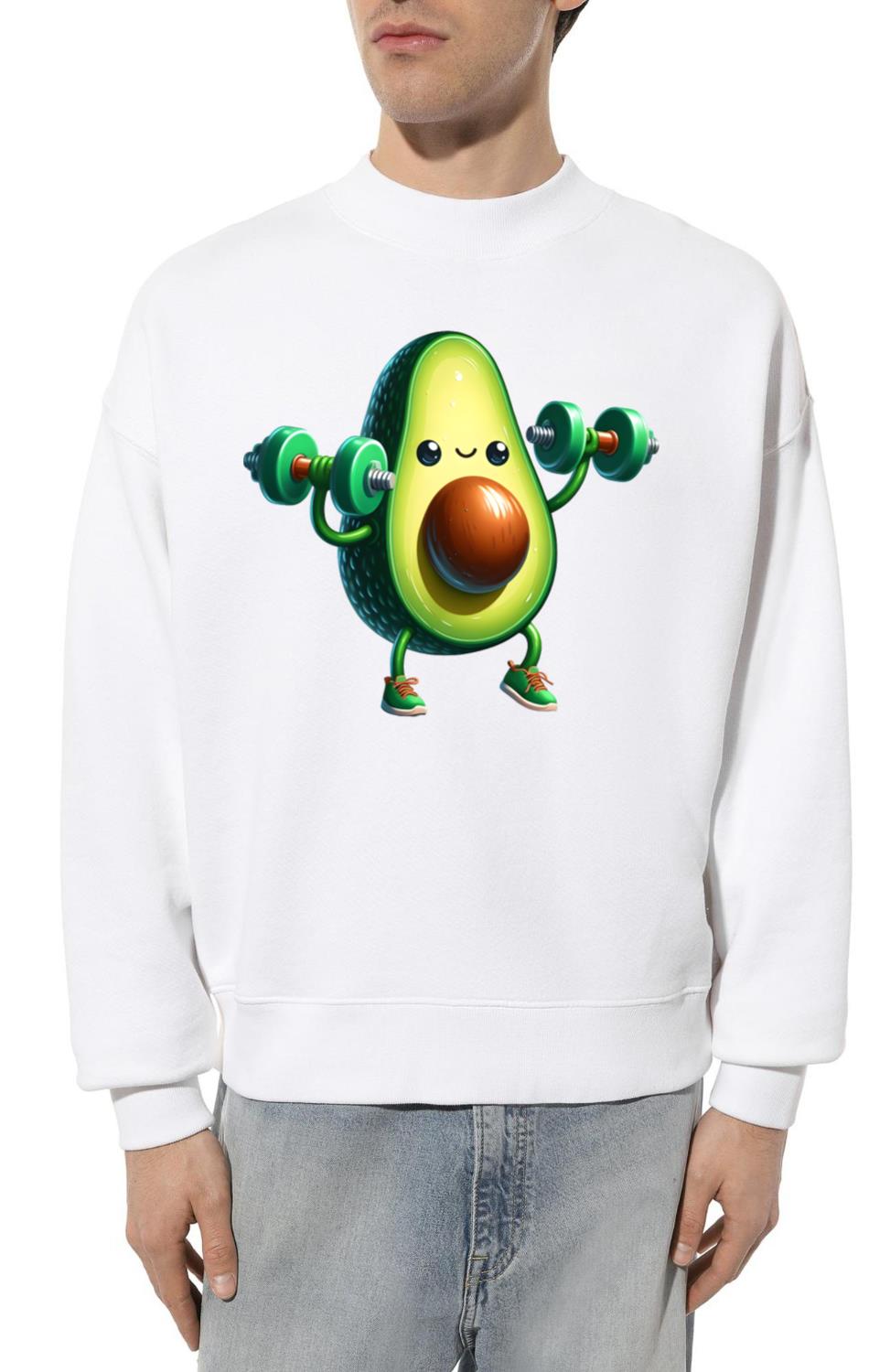 Avocado Fitness_ Pumping Green Power - Unisex Sweatshirt