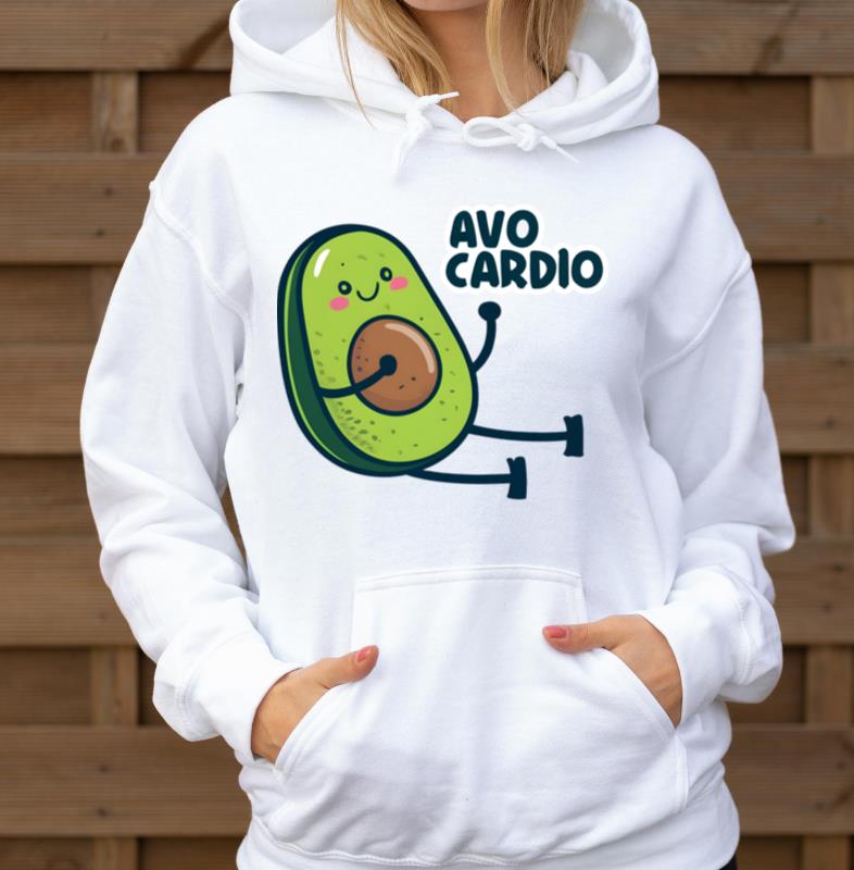 Avocardio Avocado Doing Workout - Unisex Hoodie