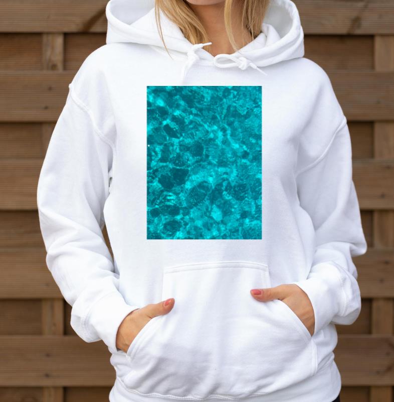 Awesome Blue Ocean Water Pattern - Summertee Gift - Unisex Hoodie