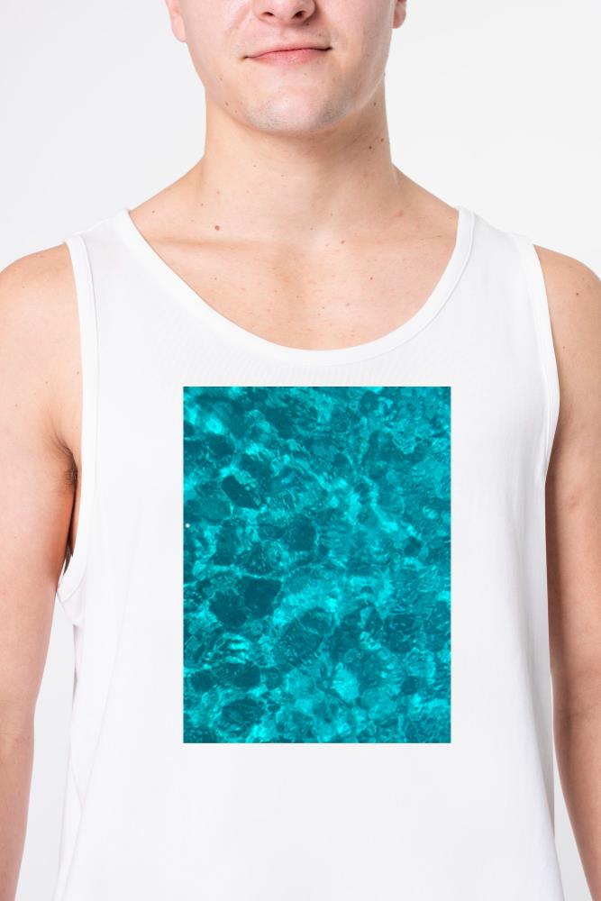 Awesome Blue Ocean Water Pattern - Summertee Gift - Unisex Tank Top