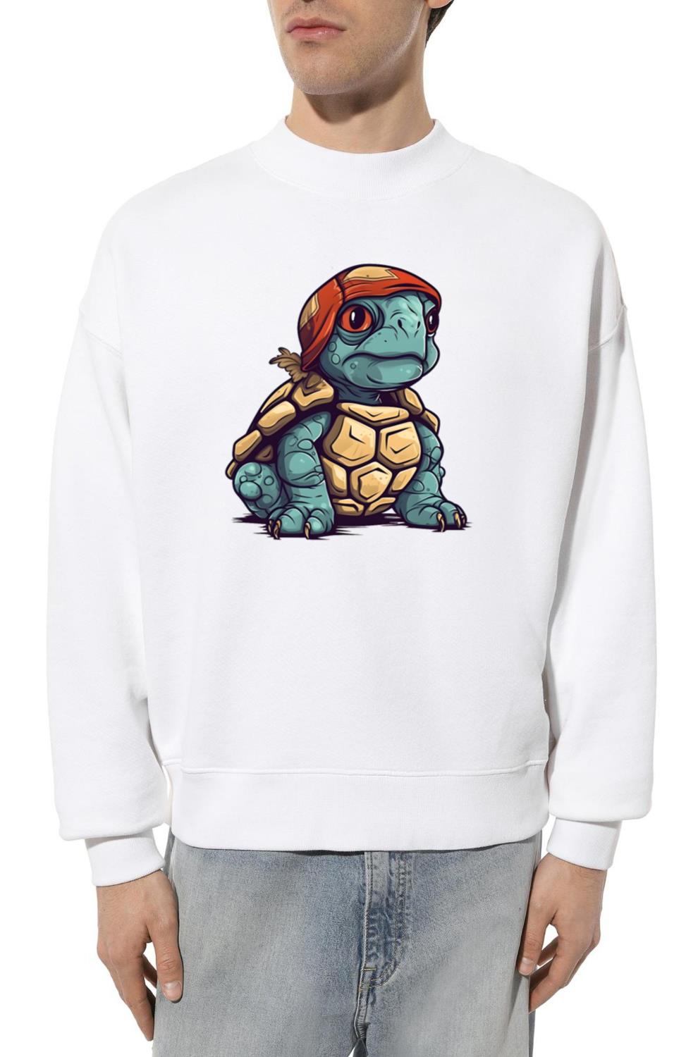 Awesome Cool Baby Turtle Adorable Animal Graphic - Unisex Sweatshirt
