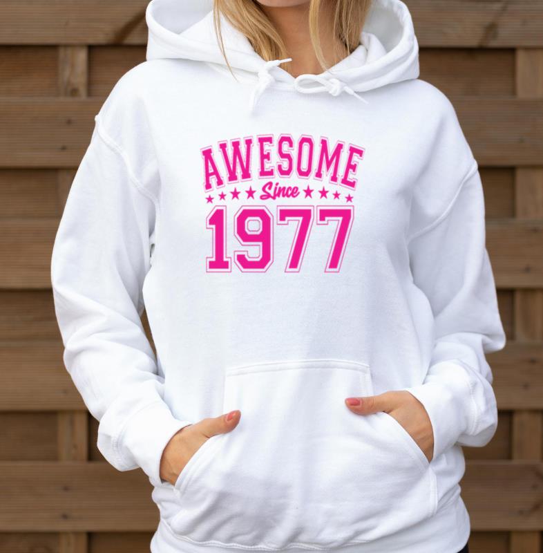 Awesome Since 1977 Birthday 1977 Vintage 1977_1 - Unisex Hoodie