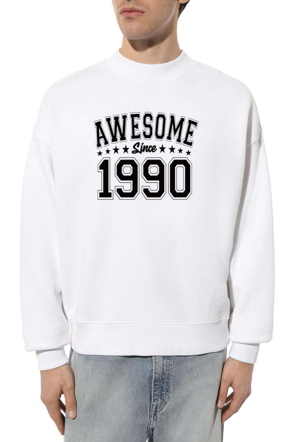 Awesome Since 1990 Birthday 1990 Vintage 1990 - Unisex Sweatshirt