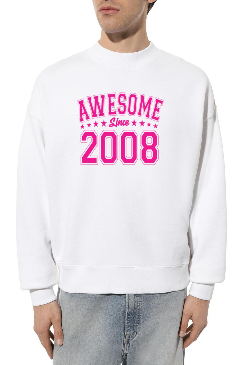 Awesome Since 2008 Birthday 2008 Vintage 2008 - Unisex Sweatshirt