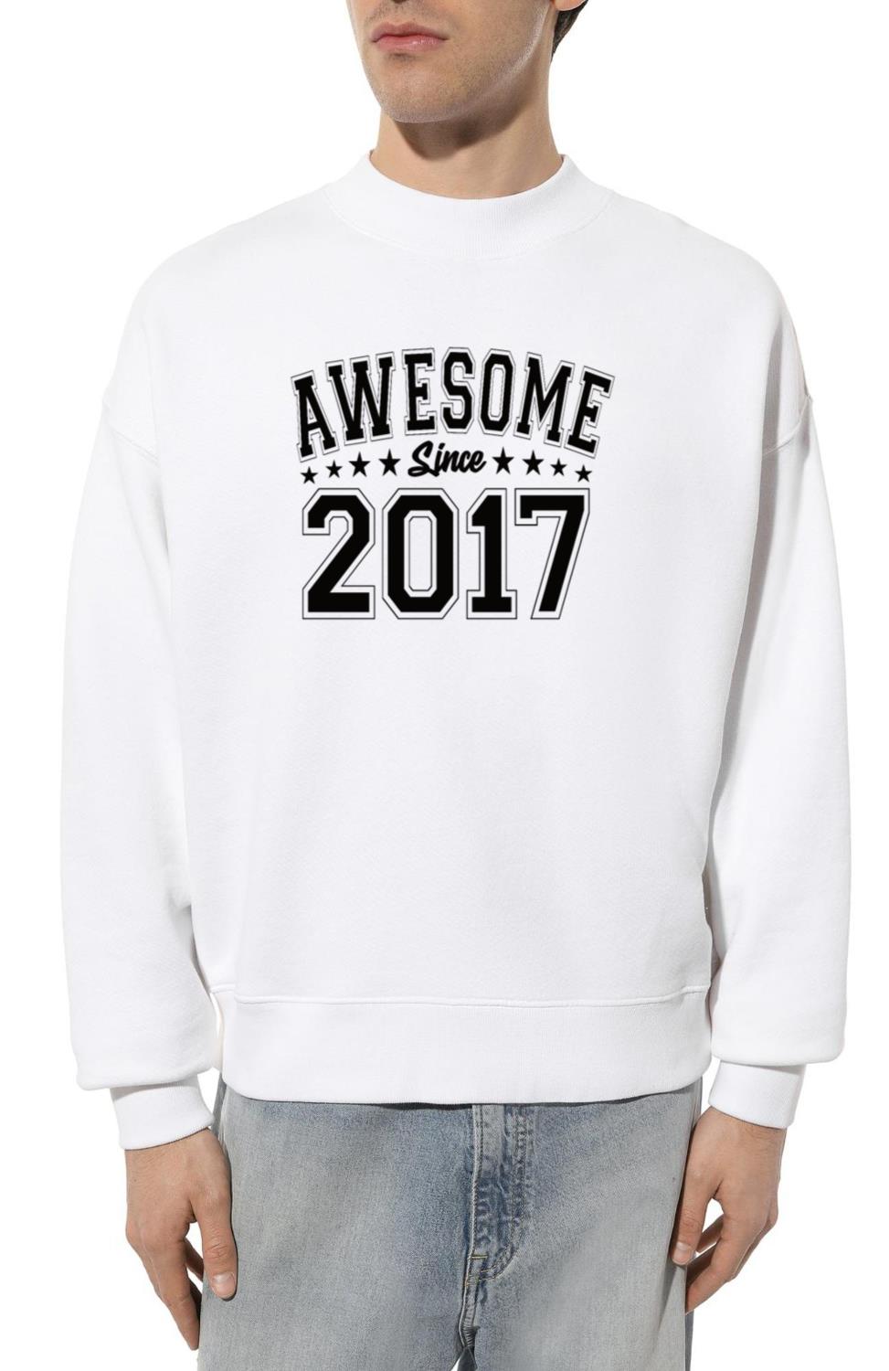 Awesome Since 2017 Birthday 2017 Vintage 2017 - Unisex Sweatshirt