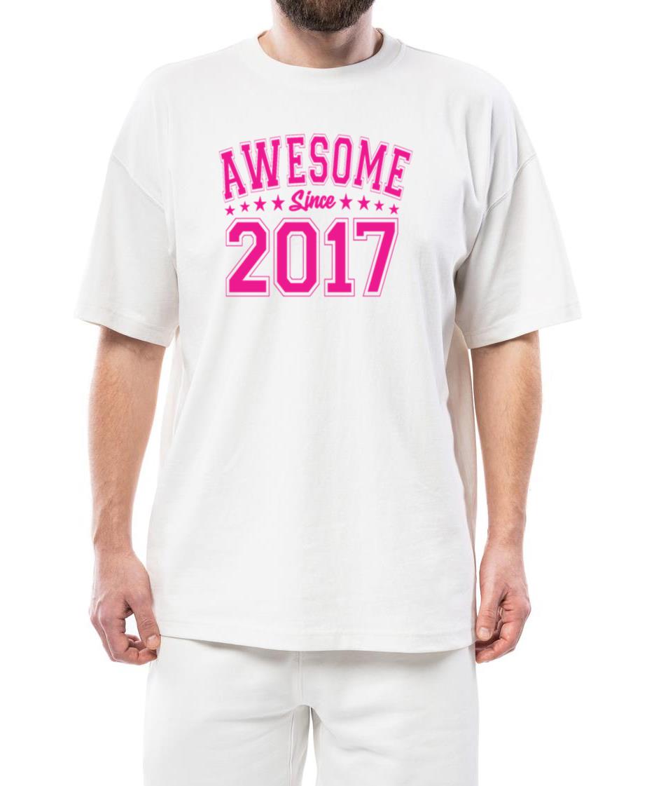 Awesome Since 2017 Birthday 2017 Vintage 2017_1 - Unisex Standard T-Shirt