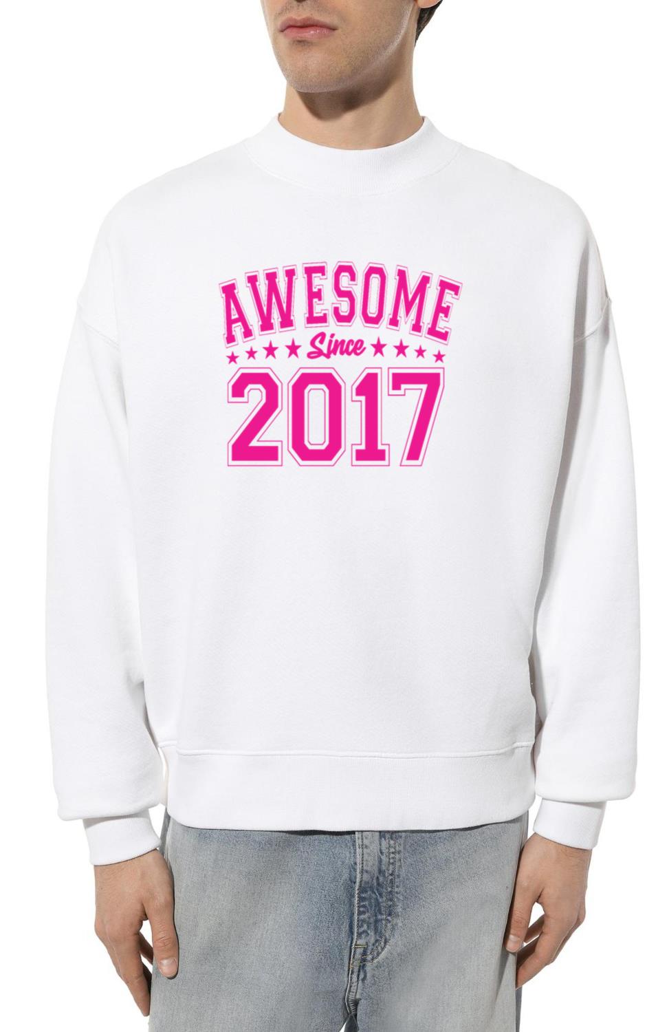 Awesome Since 2017 Birthday 2017 Vintage 2017_1 - Unisex Sweatshirt