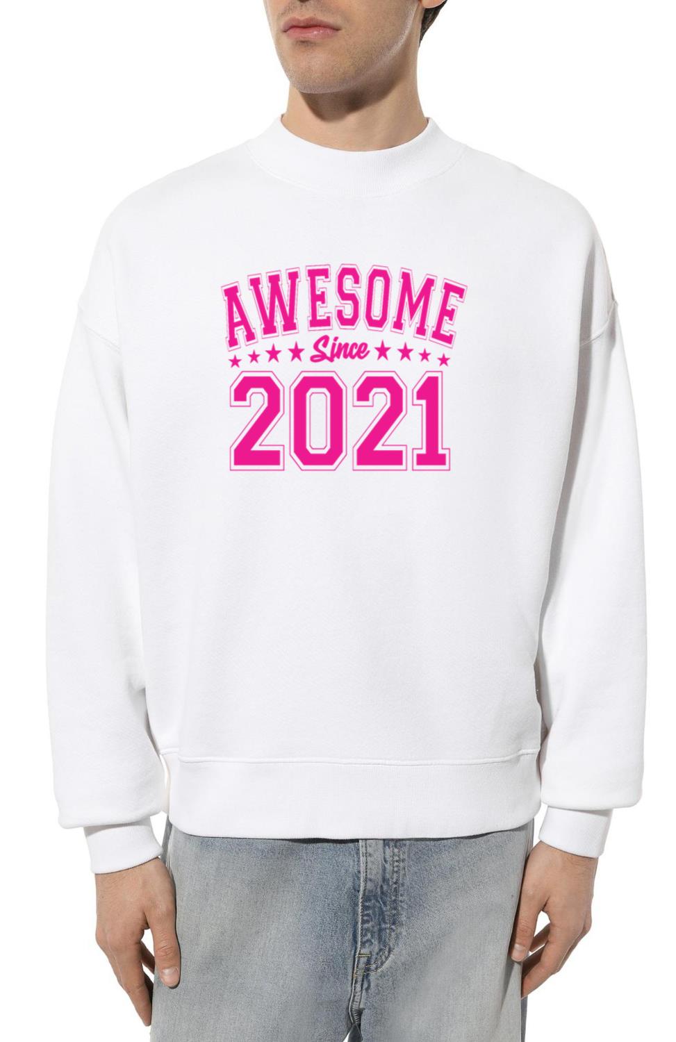 Awesome Since 2021 Birthday 2021 Vintage 2021_1 - Unisex Sweatshirt