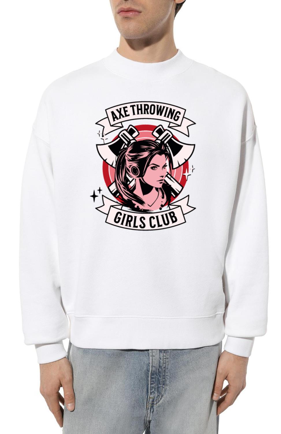 Axe Throwing Girls Club Female Knife Thrower - Unisex Sweatshirt