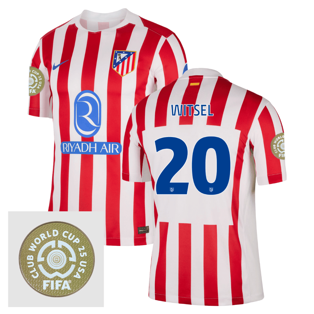 Axel Witsel 20 Atltico de Madrid 2025/26 FIFA Club World Cup 25 USA Patch Home Men Jersey - White/Red