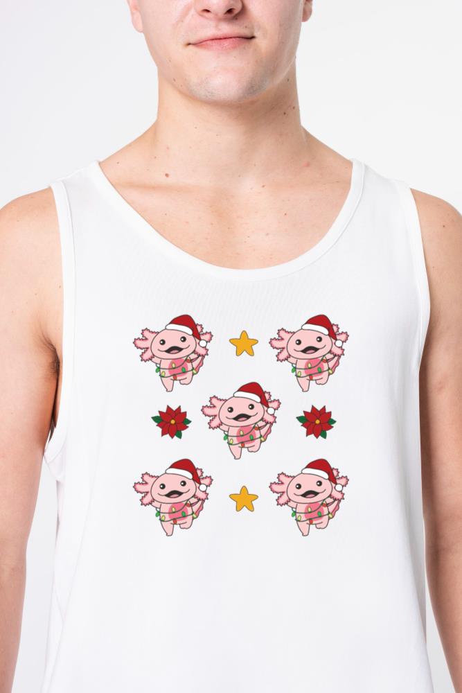 Axolotl Christmas Winter Animals Axolotls - Unisex Tank Top